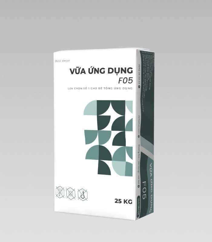 Vữa ứng dụng F05 cho sàn sỏi rửa